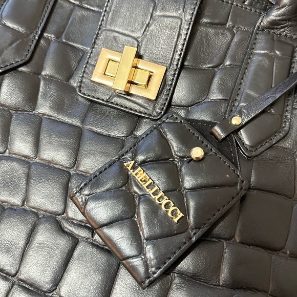 A. BELLUCCI ITALY Leather Bag Large tote - Picture 6 of 8